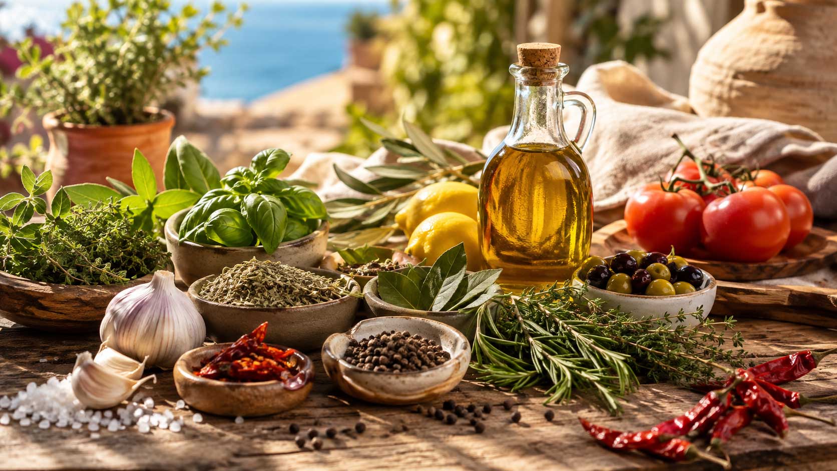 A mediterrán konyha fűszerei – ezek adják a dél-európai ételek igazi ízét